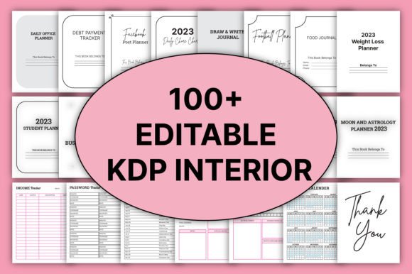 100 Editable KDP Interiors