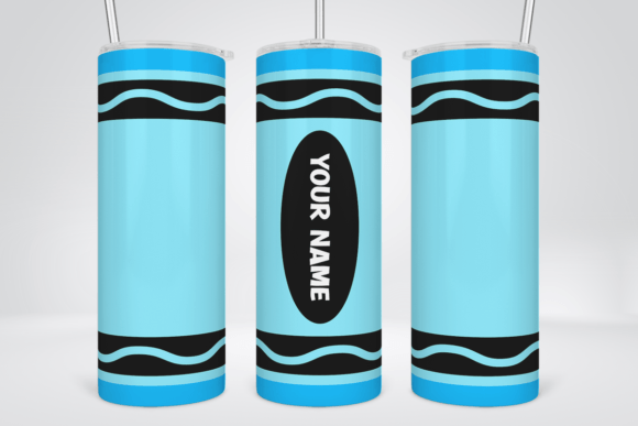 Blue Crayon Tumbler Sublimation Design: A Creative Solution for Personal and Business Use