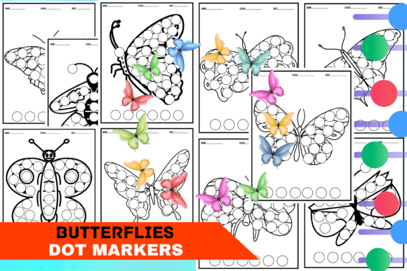 Butterfly Dot Markers Coloring Pages: A Creative Tool for Learning and Fun
