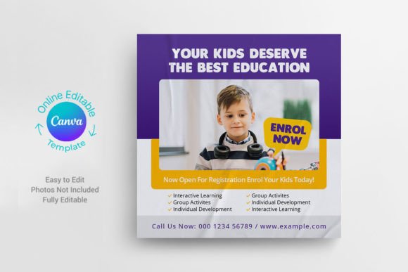 Kids Social Media Post Canva Template: A Creative Tool for Educators and Parents