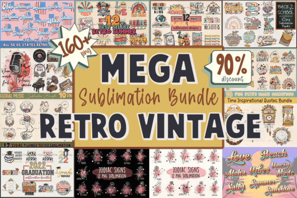Retro Vintage Mega Bundle Sublimation: A Creative Collection for All