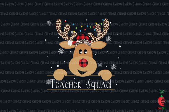 Teacher Squad Reindeer Funny Teacher: A Festive Twist for Educators and Designers