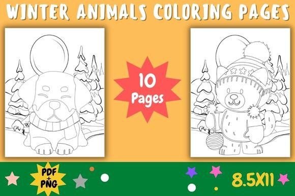 Winter Animals Coloring Pages Sheets V4: A Strategic Tool for Creativity and Learning
